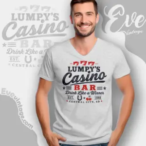 lumpys casino bar shirt south dakota dive bar v neck tshirt