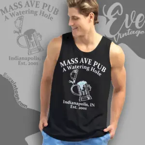 mass ave pub shirt indianapolis dive bar tank top racerback