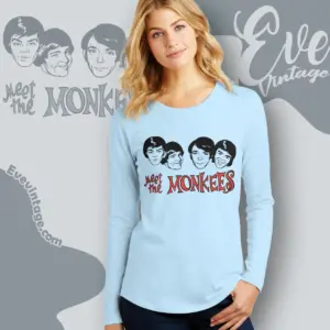 meet the monkees shirt long sleeve tee