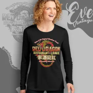 minneapolis red dragon restaurant lounge long sleeve tee