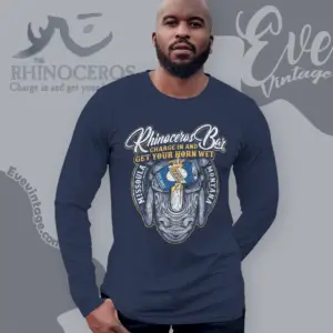 missoula rhinoceros bar shirt montana dive bar long sleeve tee