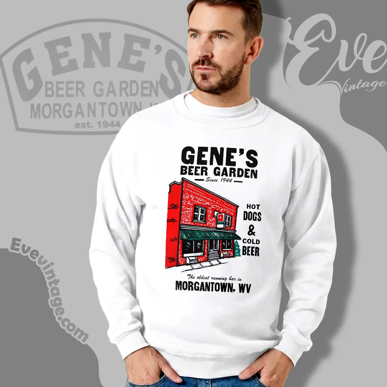 morgantown bar genes beer garden sweatshirt morgantown bar genes beer garden sweatshirt