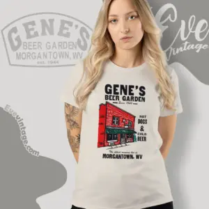 morgantown bar genes beer garden women t shirt