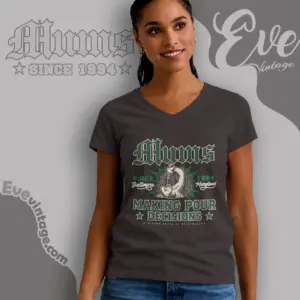 mums bar baltimore dive bar v neck tshirt