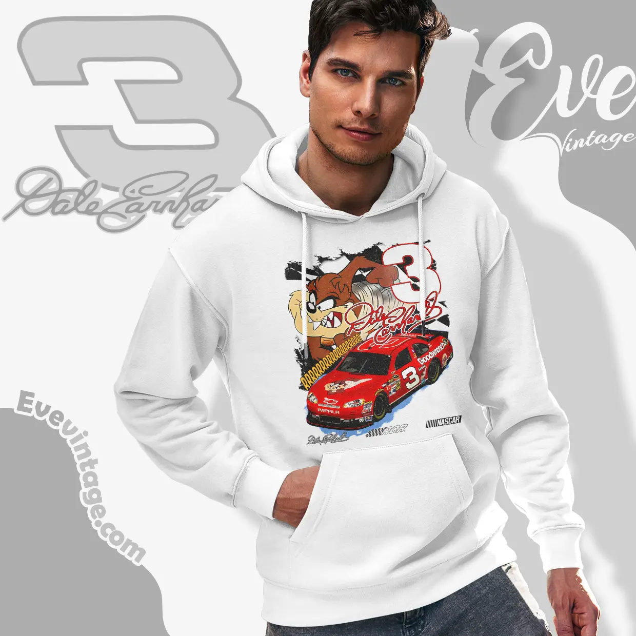 nascar dale earnhardt tasmanian devil hoodie nascar dale earnhardt tasmanian devil hoodie