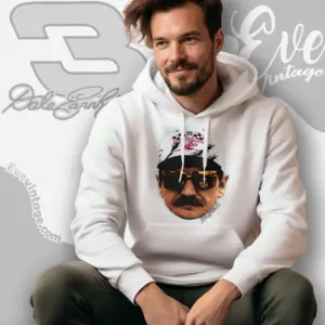 nascar legend dale earnhardt big face hoodie