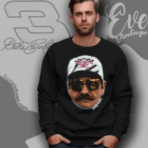 nascar legend dale earnhardt big face sweatshirt