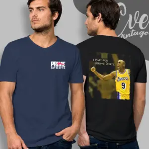 nick van exel lakers prime sport v neck tshirt