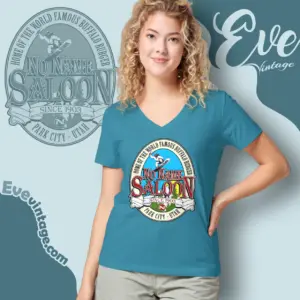 no name saloon shirt park city utah dive bar v neck tshirt