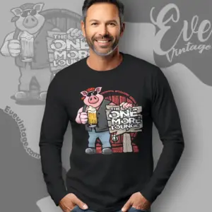 one more lounge shirt indianapolis dive bar long sleeve tee