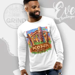 ormond beach kona tiki bar long sleeve tee