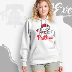 philadelphia phillies hello kitty sliding into home hoodie