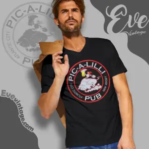pic a lilli pub shirt atlantic city nj dive bar v neck tshirt
