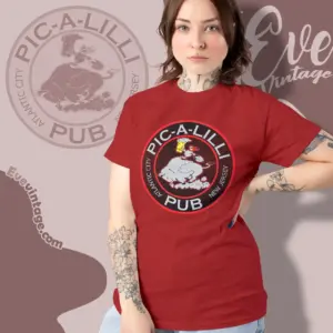 pic a lilli pub shirt atlantic city nj dive bar women t shirt