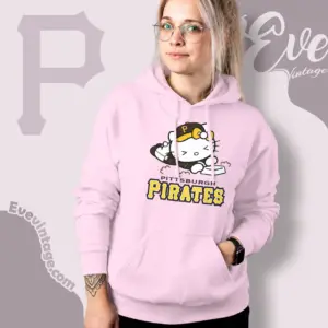 pittsburgh pirates hello kitty sliding into home hoodie