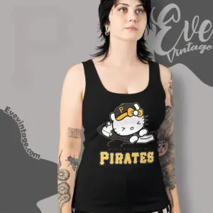 pittsburgh pirates hello kitty sliding into home tank top racerback