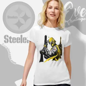 pittsburgh steelers boba fett women t shirt