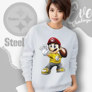 pittsburgh steelers mario sweatshirt