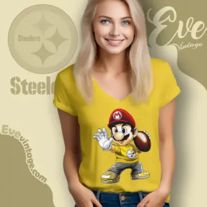 pittsburgh steelers mario v neck tshirt