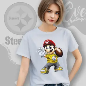 pittsburgh steelers mario women t shirt