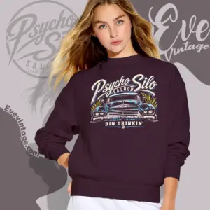 psycho silo saloon shirt illinois dive bar sweatshirt