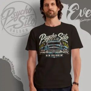 psycho silo saloon shirt illinois dive bar t shirt