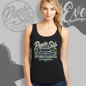 psycho silo saloon shirt illinois dive bar tank top racerback