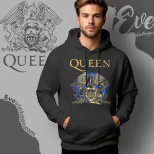 queen bohemian rhapsody royal logo hoodie