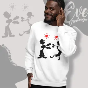 rachel green popeye olive oyl sweatshirt