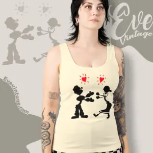 rachel green popeye olive oyl tank top racerback