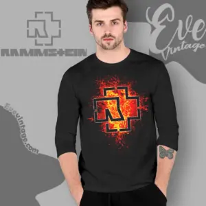 rammstein lava logo long sleeve tee