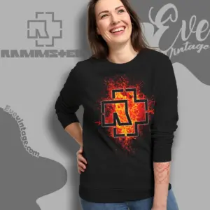 rammstein lava logo sweatshirt