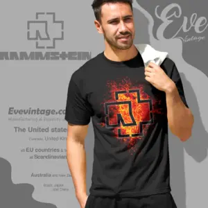 rammstein lava logo t shirt