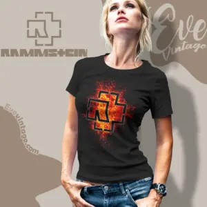 rammstein lava logo women t shirt