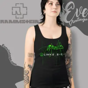 rammstein links 2 3 4 tank top racerback