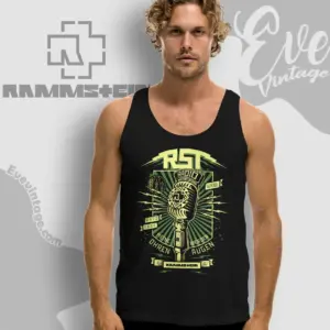 rammstein radio tank top racerback