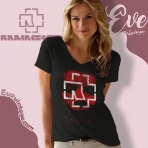 rammstein stummer schrei v neck tshirt
