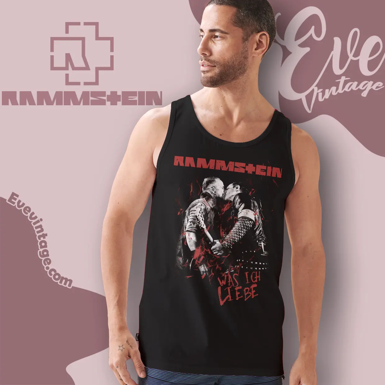 rammstein was ich liebe tank top racerback rammstein was ich liebe tank top racerback