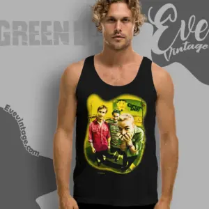 rare vintage green day 1995 insomniac tank top racerback