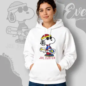 rare vintage snoopy joe surfer hoodie