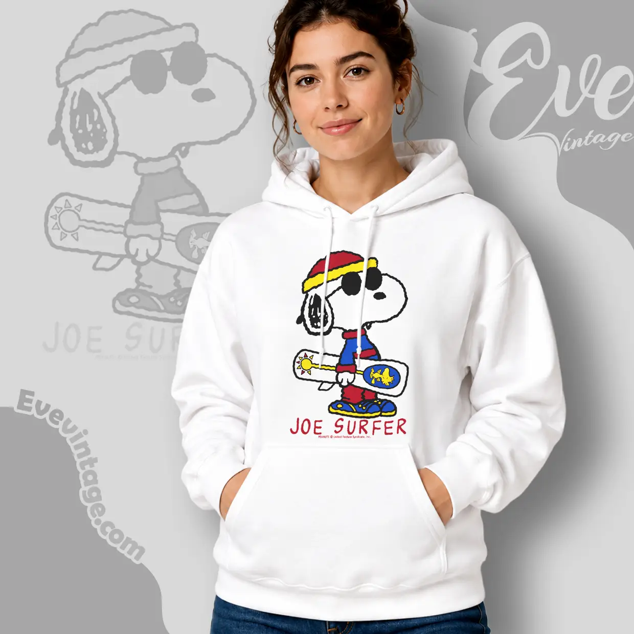 rare vintage snoopy joe surfer hoodie rare vintage snoopy joe surfer hoodie