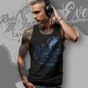 reel m inn shirt portland or dive bar tank top racerback