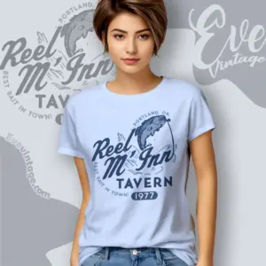 reel m inn shirt portland or dive bar women t shirt