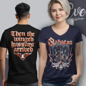 sabaton shirt winged hussars v neck tshirt