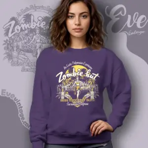 sacramento zombie hut tiki bar sweatshirt