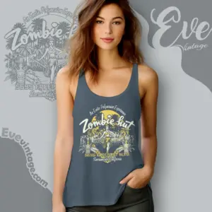 sacramento zombie hut tiki bar tank top racerback