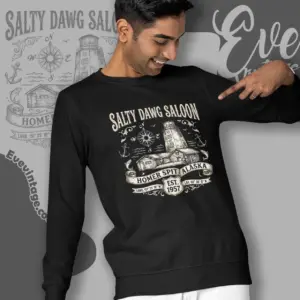 salty dawg saloon shirt homer spit ak dive bar sweatshirt