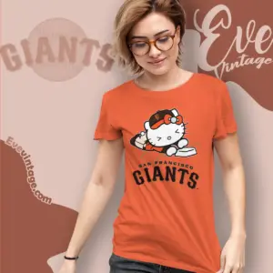 san francisco giants hello kitty sliding into home t shirt