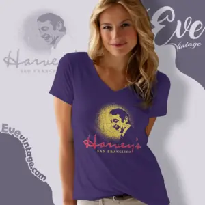 san francisco harrys bar v neck tshirt