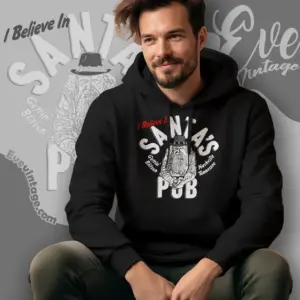 santas pub shirt nashville dive bar hoodie